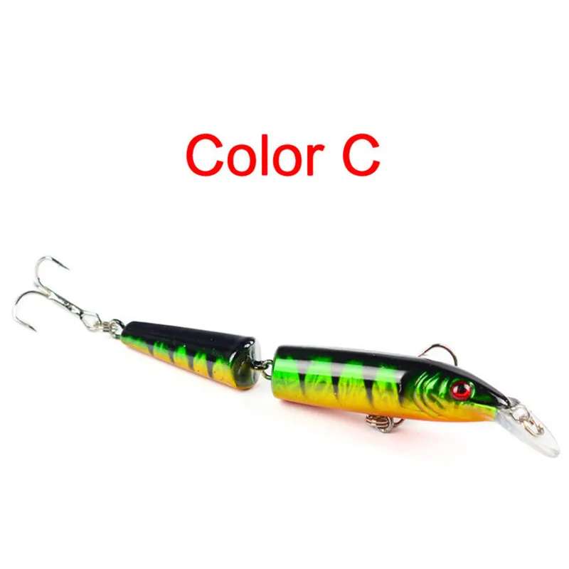 Leurre Musky Buster Stomper en deux sections, leurre méné en plastique Wobbler, 10.5cm, 9.6g, 5 couleurs, 6 hameçons #