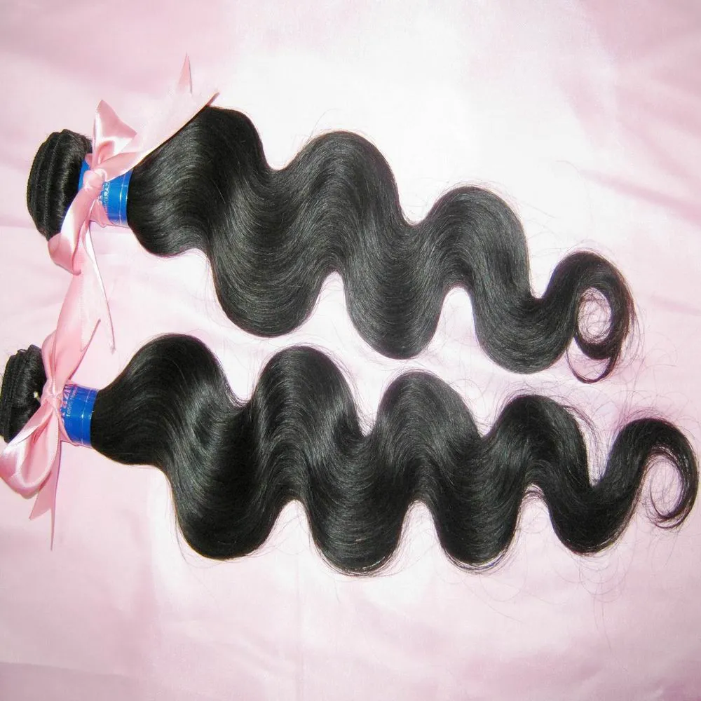 goedkoop Onverwerkte Body Wave Braziliaanse Virgin Menselijk Haar Weave WEOFTS / 300G