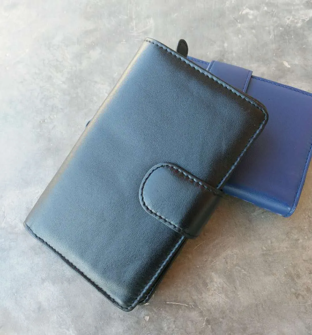 2018 Ny design Svart fårskinn Läder Kvinnors Plånbok Mellanliggande handväska Korea Style Fashion Purse Äkta Läder Plånbok Grossistväska
