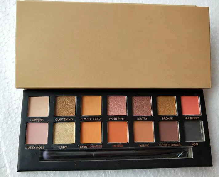 Qualité supérieure! Maquillage Renaissance Pink Eye Shadow Palette 14 couleurs Kit de fard à paupières limité avec pinceau