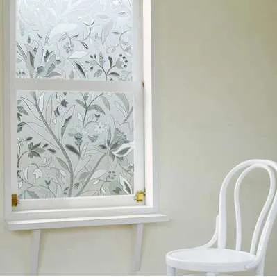 45x100 cm Verwijderbaar Frosted Glass Home Window Film 3D Flower Glass Sticker Decoratief