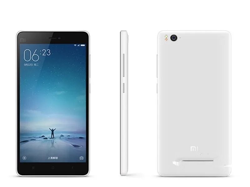 원래 Xiaomi Mi 4C 4G LTE 휴대 전화 3GB RAM 32GB ROM Snapdragon 808 Hexa Core Miui 6 Android 5.1 5.0inch IPS 13.0MP 스마트 휴대 전화