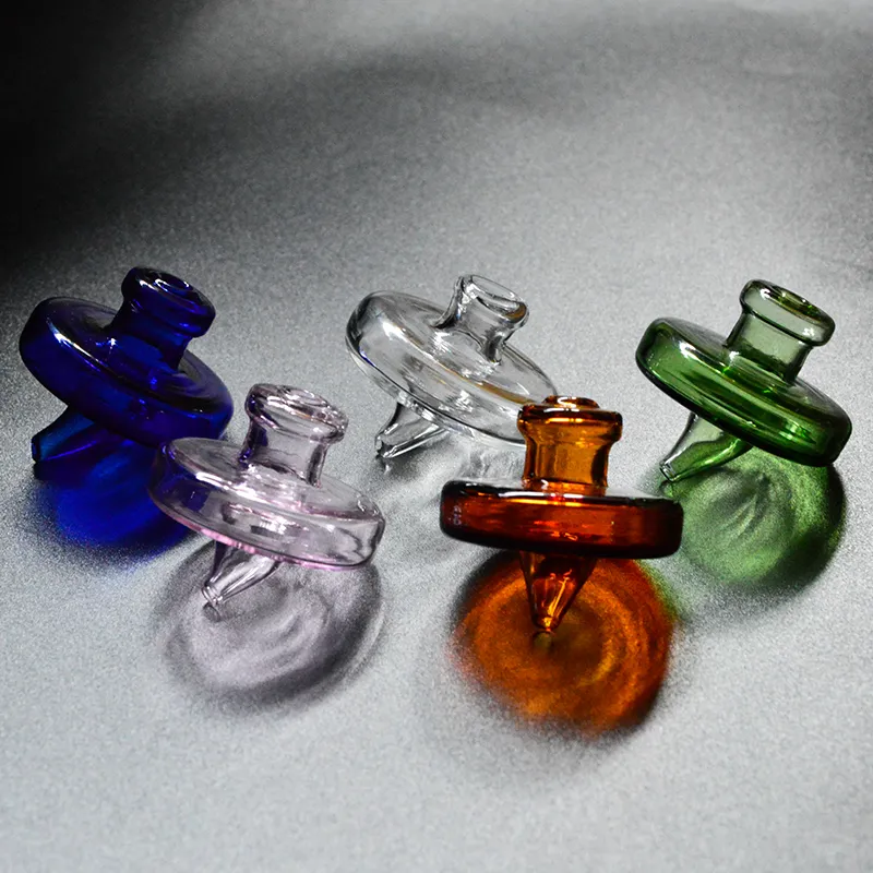 Akcesoria szklane Kawaii Małe szklane Water Cap Water Pipes Dab Rig Mini Akcesoria Carb Caps DCC03