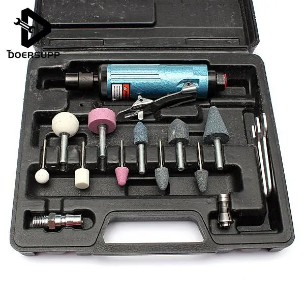 Freeshipping 14 Piece Air Compressor Die Grinder Grinding Polish Stone Kit 1/4 Lowest Price Air Grinder Tools Kits Pneumatic Tools