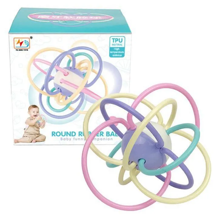 Bébé molaires jouets activités jouets Manhattan bébé main saisir la balle jouet de dentition hochet et jouets de dentition sensoriels activité jouet MH01