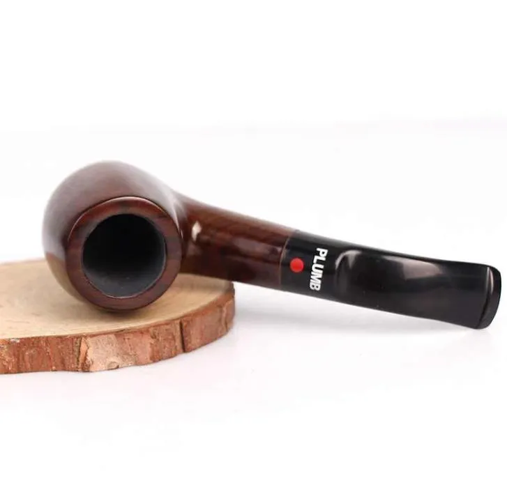 New ebony pipe man curved filter portable ebony pipe smoking accessories