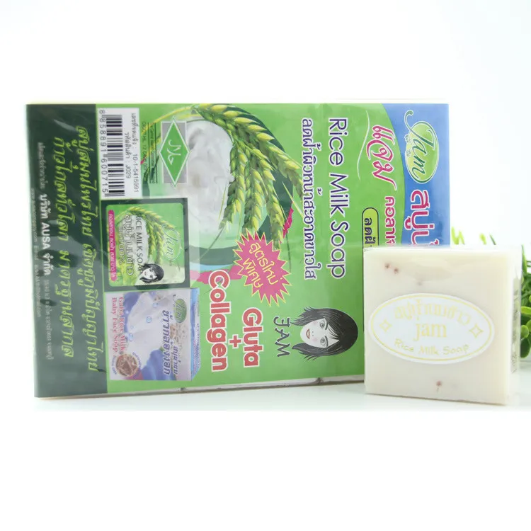 Thailand Jam Rice Milk Soap Whitening Herbal Handmade Soap Natural