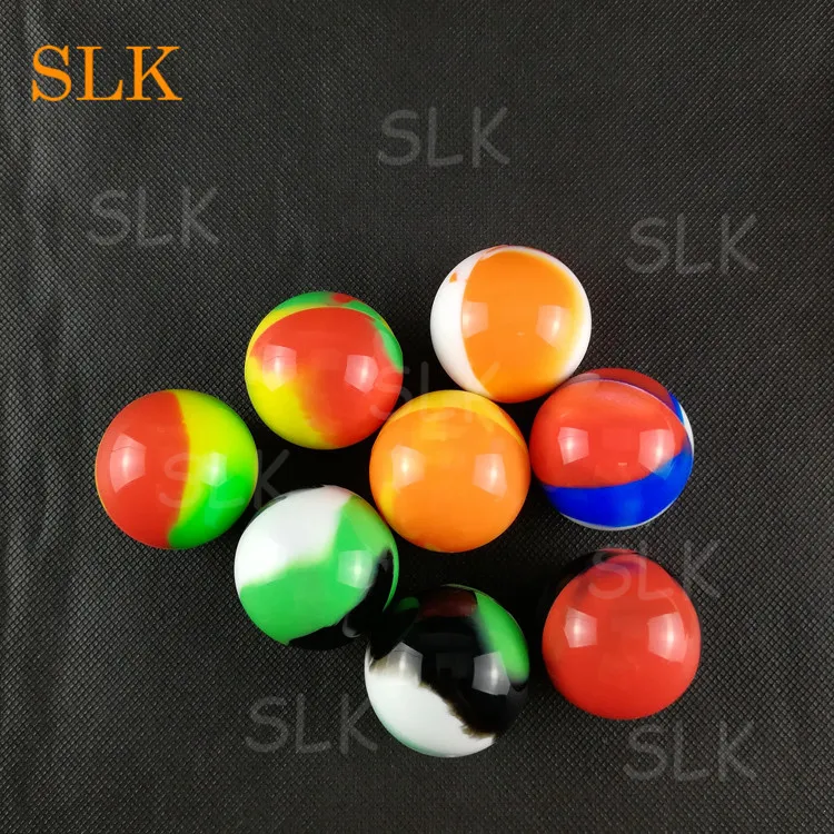 Contenitori in silicone rotondi a forma di sfera da 6 ml Contenitori in cera siliconica Dab wax vaporizzatore contenitore olio Contenitori erbe secche Box Vaporizzatore