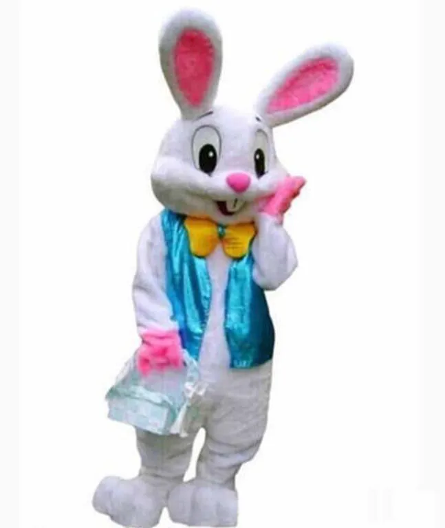 2018 Neues Osterhasen-Maskottchen-Kostüm, Kaninchen-Cartoon-Abendkleid für Erwachsene