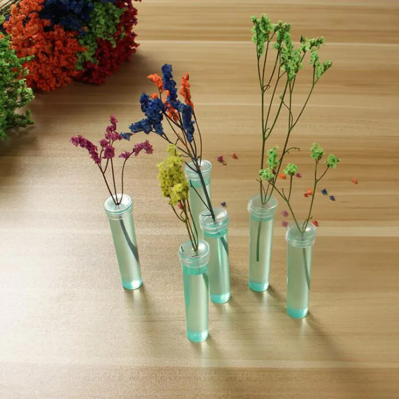 Plastic Floral Water U Tubes With Cap Fresh Flower Water Container