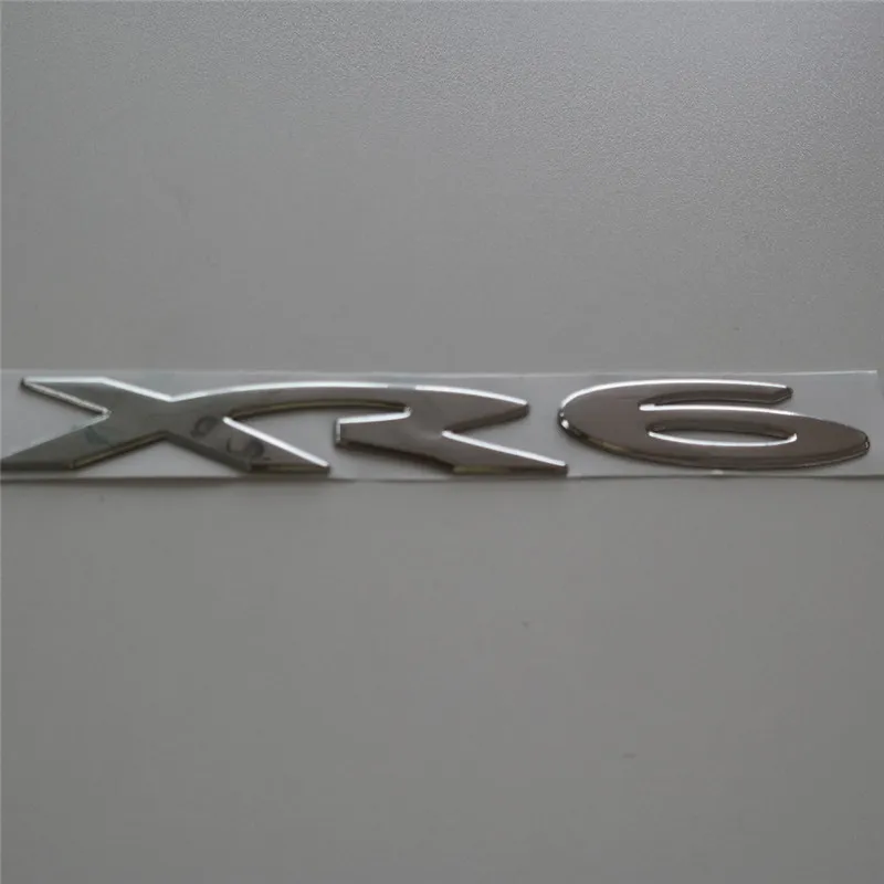 of set Chrome silver PVC XR6 car emblem badge rear fender side sticker logo accessorie For Falcon7789623