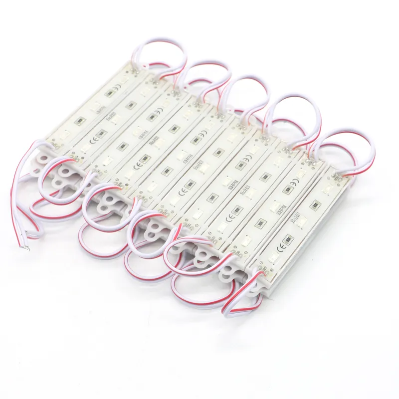 5630 SMD 3 LED Module Lighting for Sign DC12V Waterproof Super Bright LED Modules Cool white /Warm white/Blue/Red