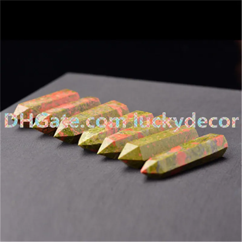 자연 unkite jasper rock crystal point 지팡이 ePidote 타워 미네랄 표본 reiki 에너지 명상 돌 낙로 엽석 장식