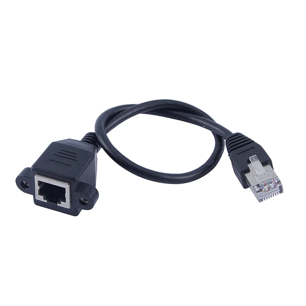 Cavi Ethernet Cavi Di Prolunga RJ45 Maschio Al Pannello A Vite Femminile  Mount Ethernet LAN Rete 30 / 100cm Opzionale 100% Nuovo Marchio Da 0,98 €