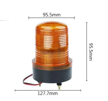 Yüksek kalite 6W Led araba Uyarı ışığı, acil durum ışıkları, okul otobüsü için uyarı ışıkları, mühendislik kamyonu, makine, su geçirmez