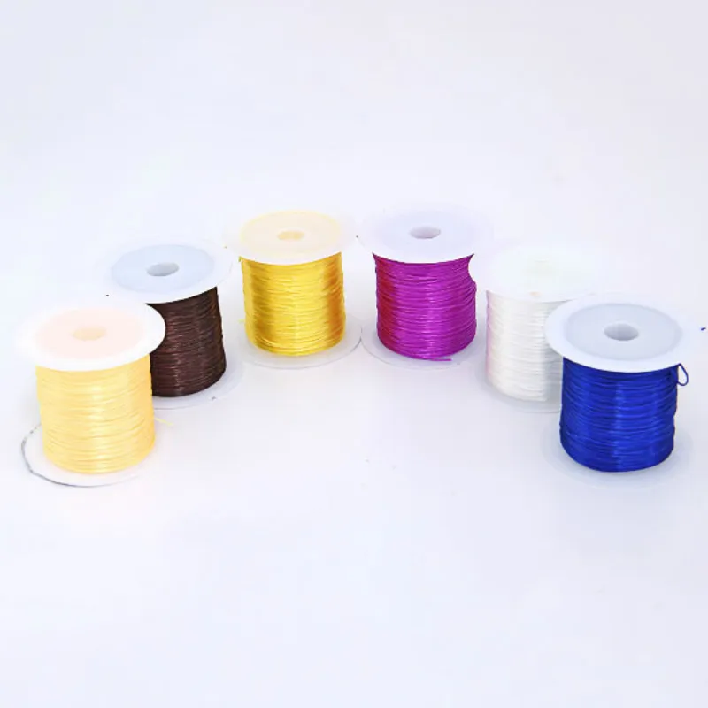 1Roll 10M 0.6mm Colorful DIY Stretch Elastic Crystal Line Jewelry Rope Cord Making Beading Weaving String Fishing Thread