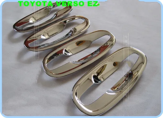 Livraison gratuite! Haute qualité ABS chrome 4 pièces poignée de porte de voiture décoration garde éraflure bol pour Toyota Verso EZ 2011-2014