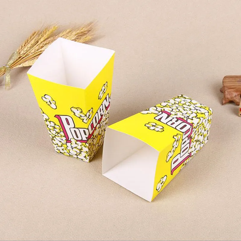 Mini boîtes à pop-corn en papier sans danger pour les aliments, sacs à bonbons, fournitures de fête de mariage, d'anniversaire, de film, expédition rapide