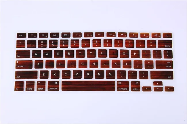 Granit Marmor Rock Stone Wood Keyboard Cover Knappsats Skinn Protector för Apple Mac MacBook Pro 13 15 17 Air 13 Retina 13 US