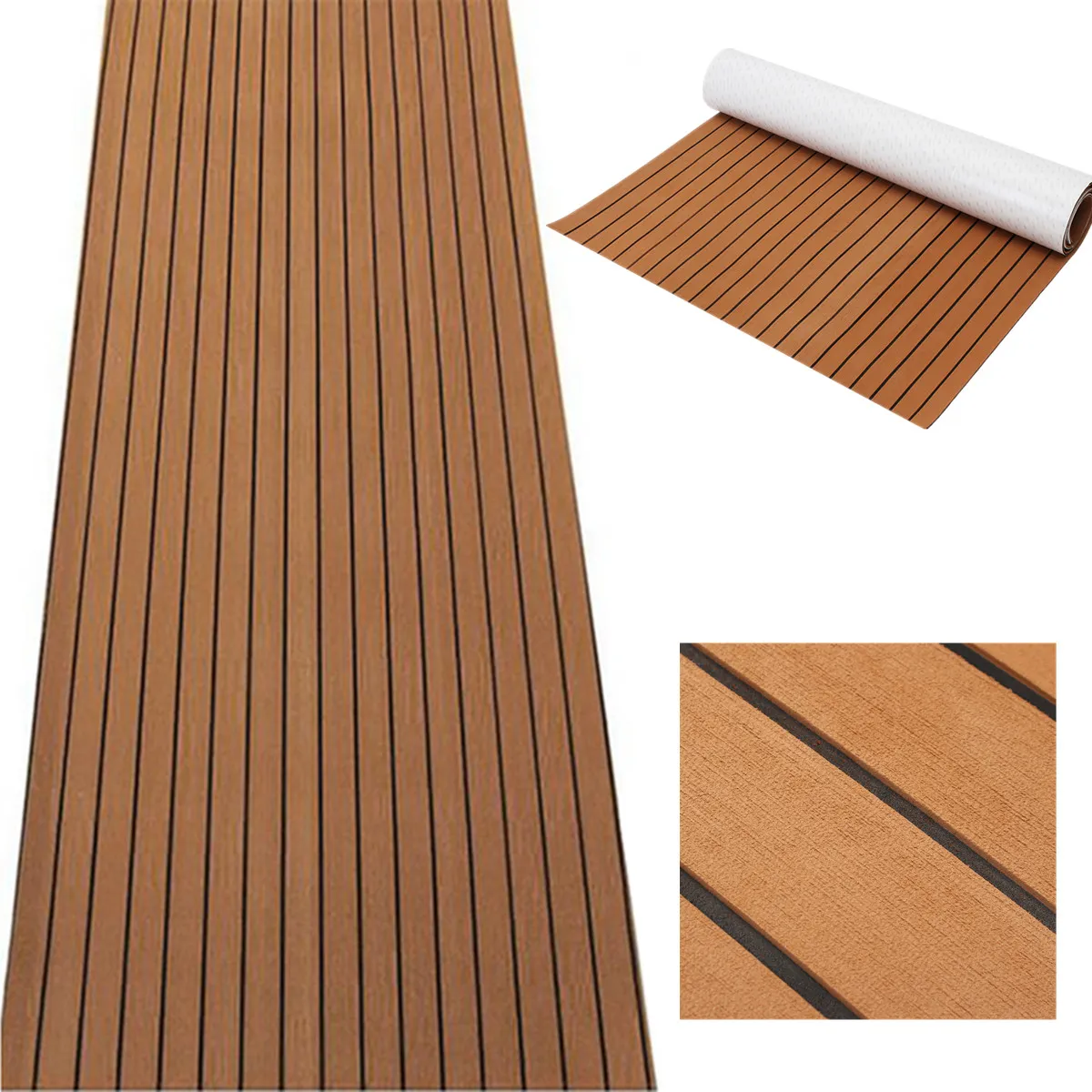 1 pcs 90.55x21.65 EVA Platelage Feuille Tapis Pour Bateau Voiture