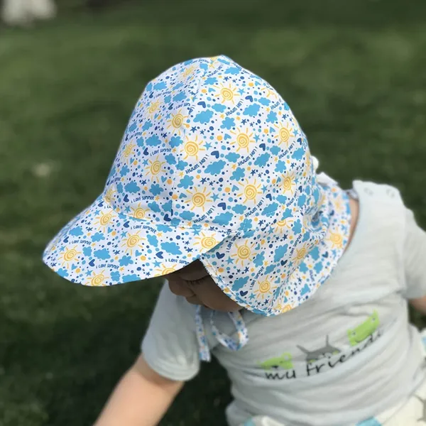 도매 - 14 스타일 새 도착 야외 자외선 방지 모자 어린이 여름 태양 모자 키즈 소년 소녀 폴리 에스터 모자 일요일 방지 모자