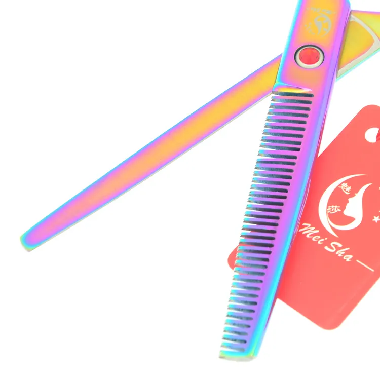 7.0Inch Meisha Colorati Parrucchieri Taglio cesoie Forbici assottigliamento Giappone 440c di Buona Qualità Big Hair Cut Tool Casa o Salone HA0367 Usato