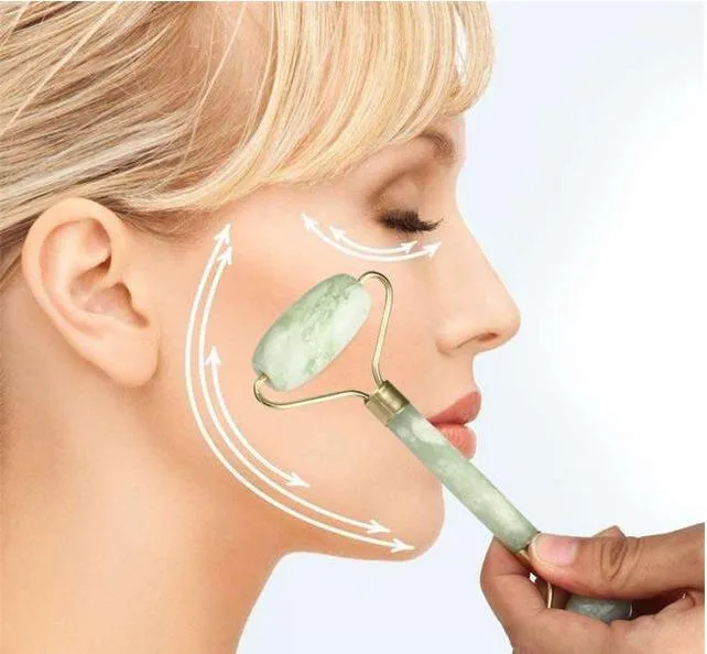 Health Natural Facial Beauty Massage Tool Jade Roller Face Thin massager Face Lose weight Beauty Care Roller Tool DHL 