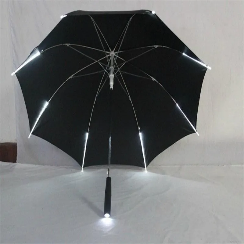 Kreatywne LED Light Reklama Parasole Blade Runner Night Ochrona Luminous Parasol Bone Anti Cororosive Paraguas Cztery Kolor 38JN FF