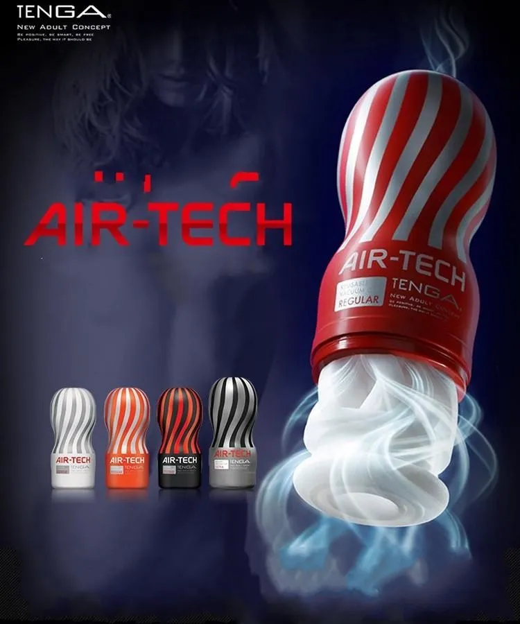 Air-tech Reusable Vacuum Sex Cup ، المهبل ريال الهرة ، كأس الاستمناء الذكور ، ولعب الجنس للرجال ، منتجات جنسية