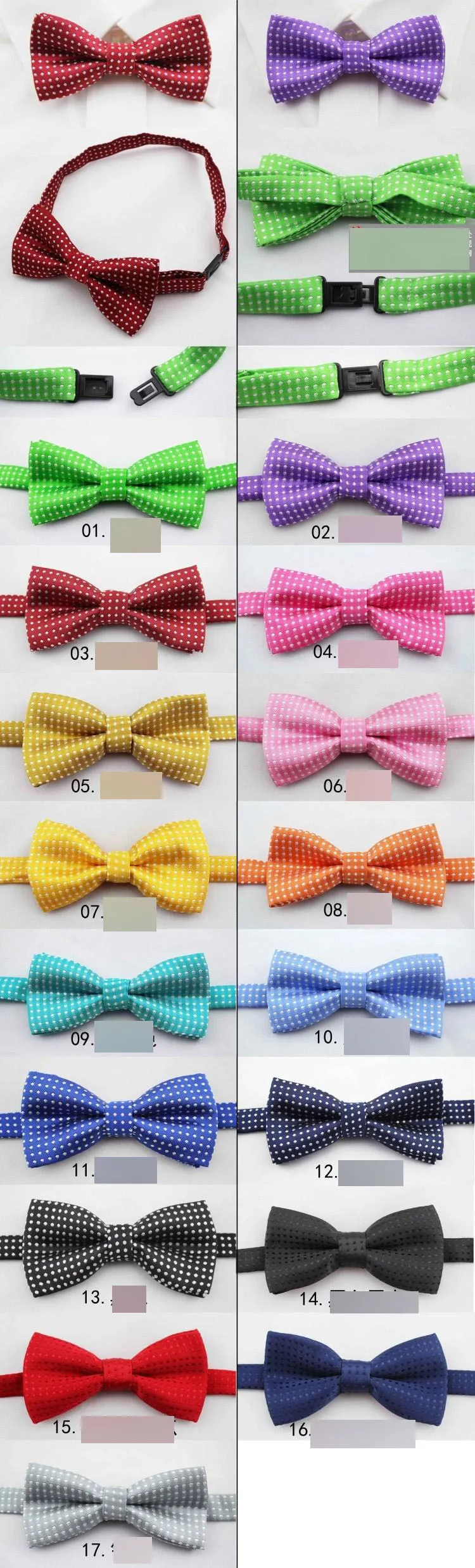 Fashion New Boys Ties Bows Polka Dots Printed Butterfly Children Bow tie England Gentelman Style Dot Kids Party Accessories A7059