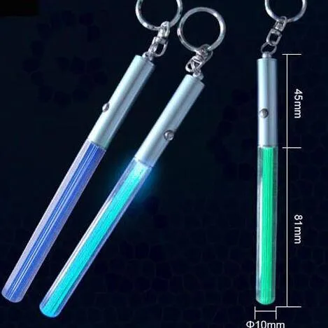 Durable Glow Pen Flash Torch Magic Wand Stick Keychain LED Light wands