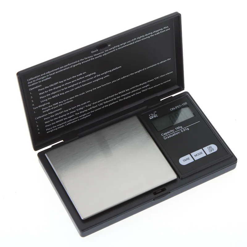 Freeshipping 100G Mini Balanza Digital Portable Scale 0,01g Bilancia Digitale Precision Scale Electronic Wale