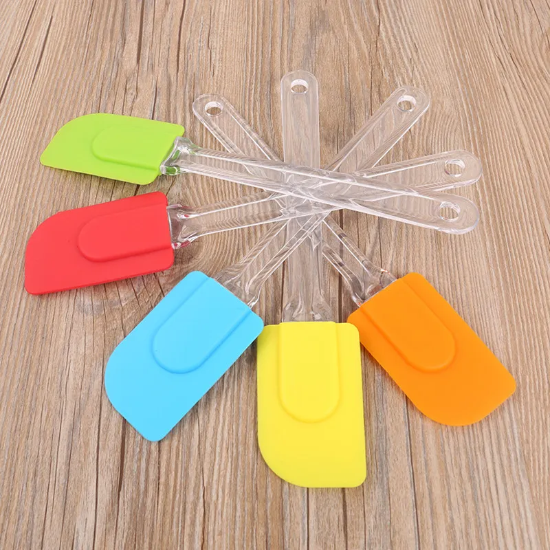 New Silicone Spatula Baking Scraper Cream Butter Handled Cake Spatula Cooking Cake Brushes Kitchen Utensil Baking Tools 