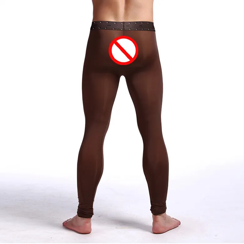 Intimo da uomo sexy Abbigliamento Leggings Zentai trasparenti Balletto Mutandine in seta Costumi Super stretch Nylon Spandex uomo spedizione gratuita