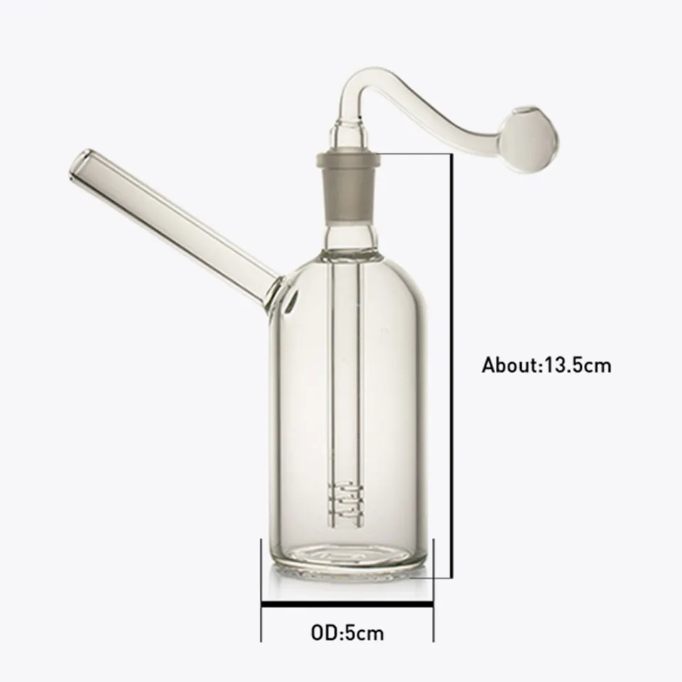 Mini Glass Oil Burner Water Bongs Straight Bong Rig Ash Catcher Hookah Pipe Smoking Pipes Rigs