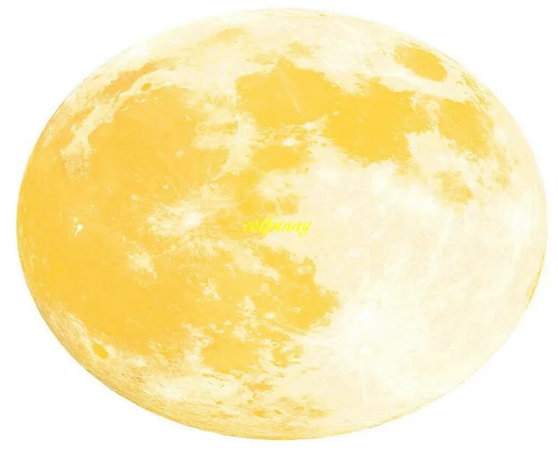 10 pz/lotto 40 cm Dimensioni Luna Solare Noctilucan Wall sticker Incandescente Pianeti Adesivi Murali Decalcomanie I Bambini Camera dei bambini