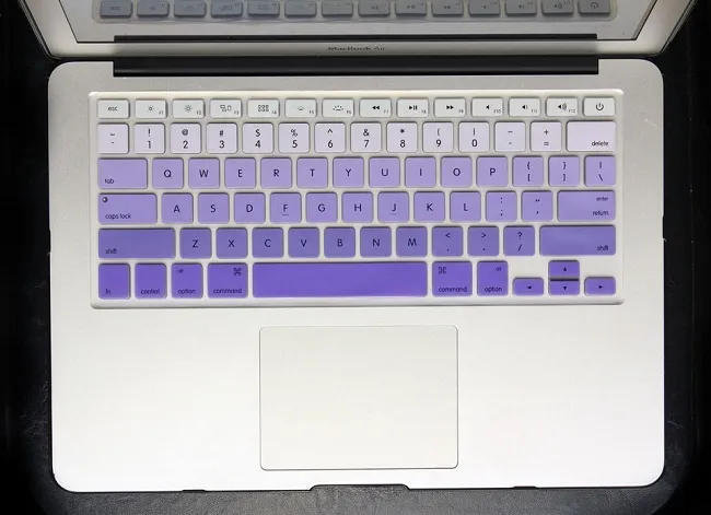 Solicone Silicone Rainbow Teclado Caso Protetor Capa Pele para MacBook Pro Air Retina 11 13 15 17 À Prova D 'Água Provavelmente US Ver OEM