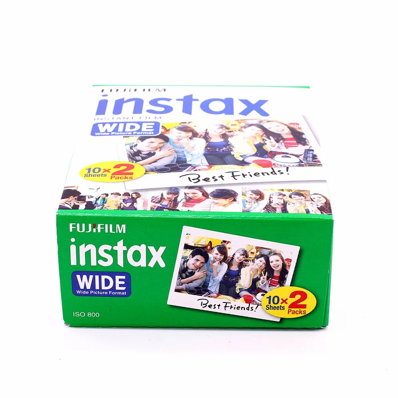 تصوير أفلام واسعة عالية Qulaity Fujifilm Instax Instant 20 ورقة بيضاء لـ 300 200 210 100 500AF