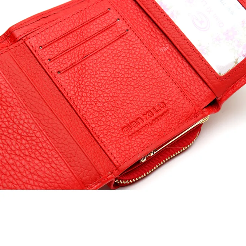 Qianxilu Brand Fashion Ladies Geometric Purse Coin Wallet carte porte monnaie femme carteira de couro women wallet281x