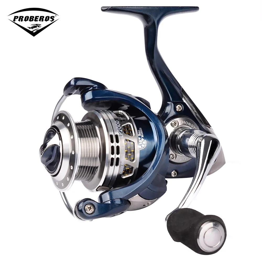 Pro Beros Full Metal Head 13 + 1BB Ultra Gładki Lekki Aluminium Wędkarstwo Spinning Reel