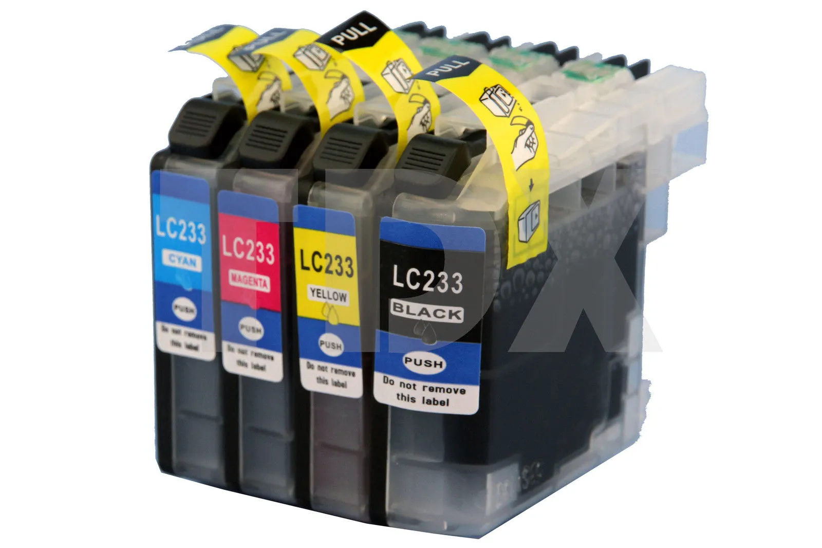 Full set of LC233 inkjet cartridge compatible for Brother MFC-J4620DW / J5720DW / J5320DW / DCP-J4120DW printer , free shipping