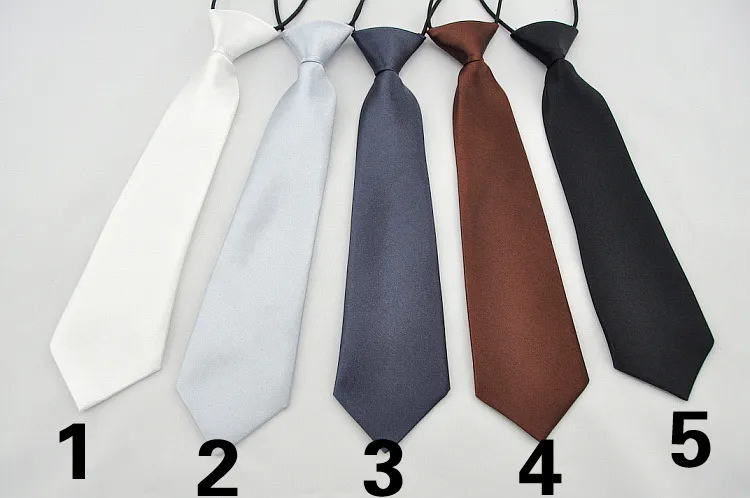 500 stks / partij Babyjongen School Bruiloft Elastische stropdas Neck Ties-Solid Plain Colors 24 Kind School Tie Boy T2I051