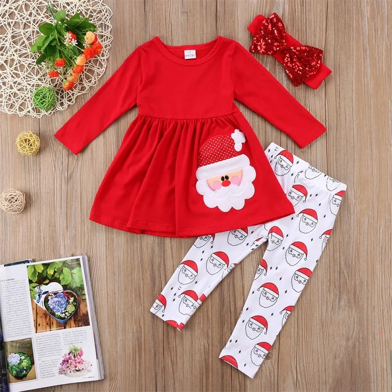 Santa Leggings, Christmas Baby & Toddler Outfit