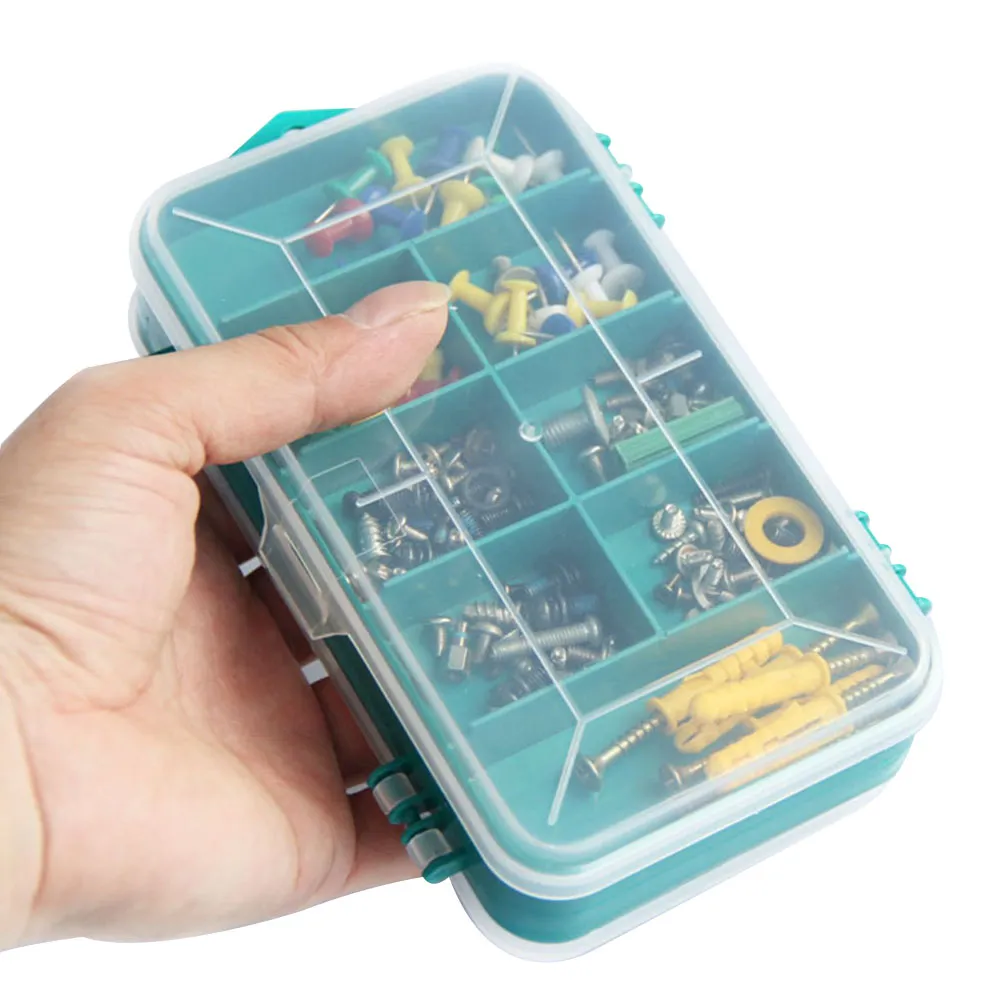 투명한 도구 상자 양면 플라스틱 도구 상자 보관 도구 다기능 도구 상자 부품 B00662