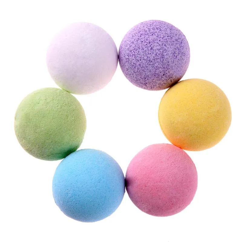 40g Natural Bubble Bath Bomb Ball Natural Soot Whiten Bubble Bubble Salt Ball Olej Olej Spa Prysznic Kulka Mix Kolory DHL za darmo