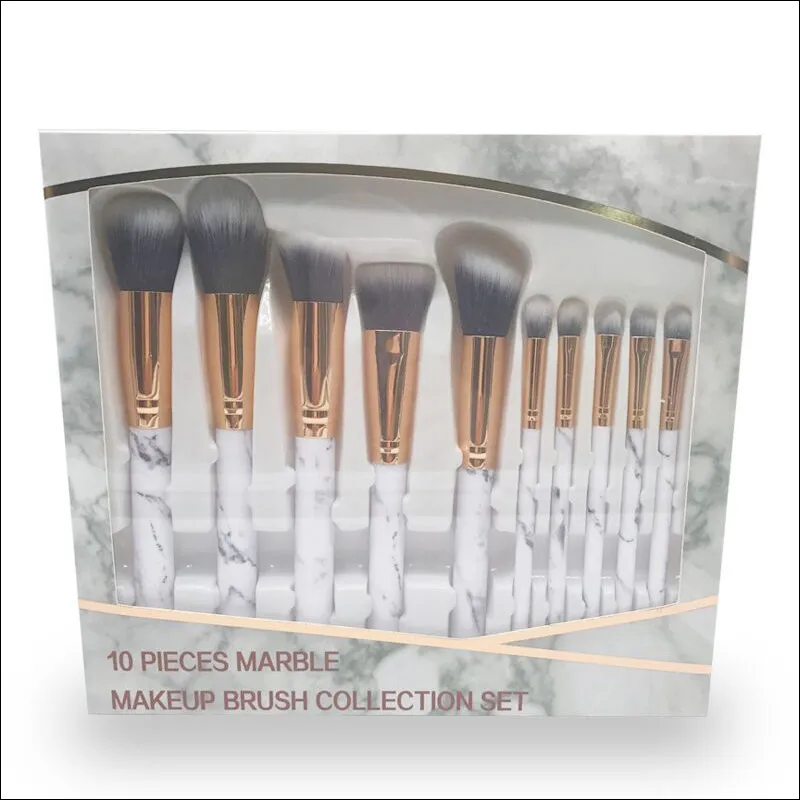 Cepillos Kabuki Cepillos de maquillaje profesionales Manking Many Sombra de ojos Cejas Lip Eye Beauty Marble Mapequero Herramienta Commeña