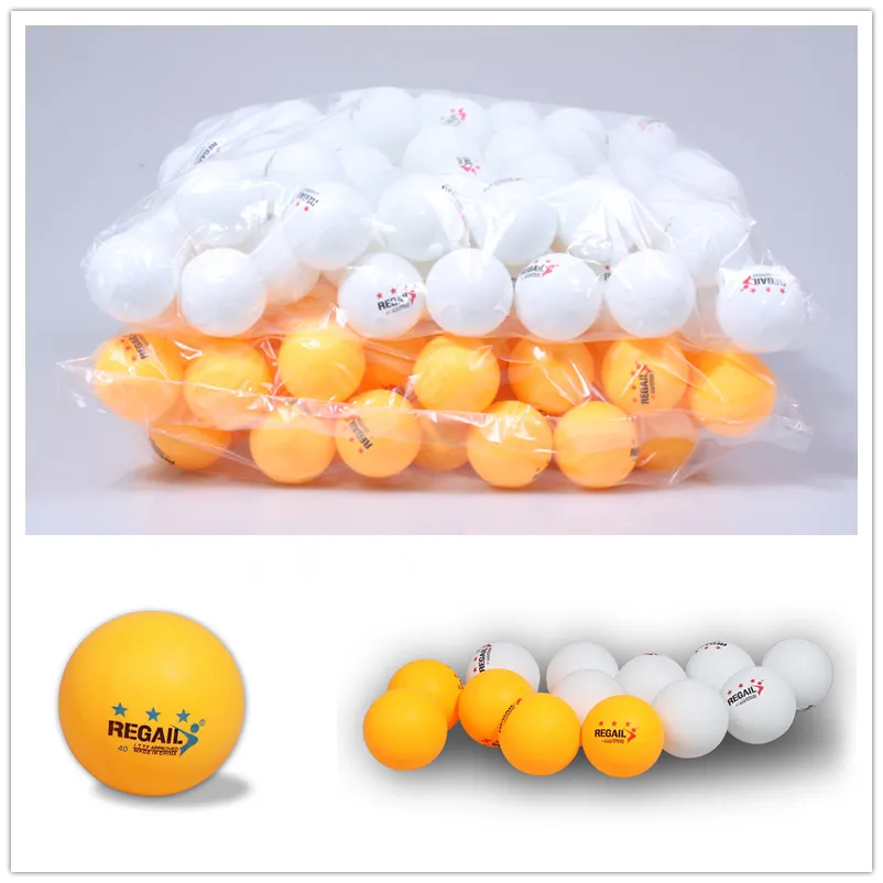 REGAIL 3 Star Table Tennis Ball X Celluloid 40 Mm Rubber Yellow White