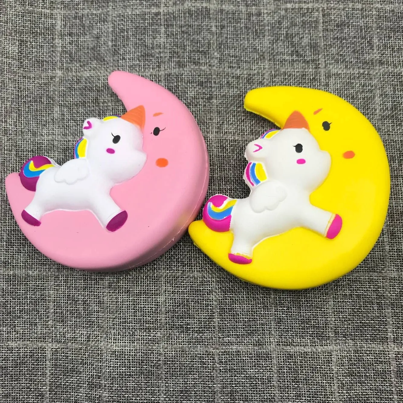 Slow Rise Squishy Unicorn Moon Icecream Flash Powder Kawaii Charms Hanger Riemen Kerstcadeau Stress Reliever