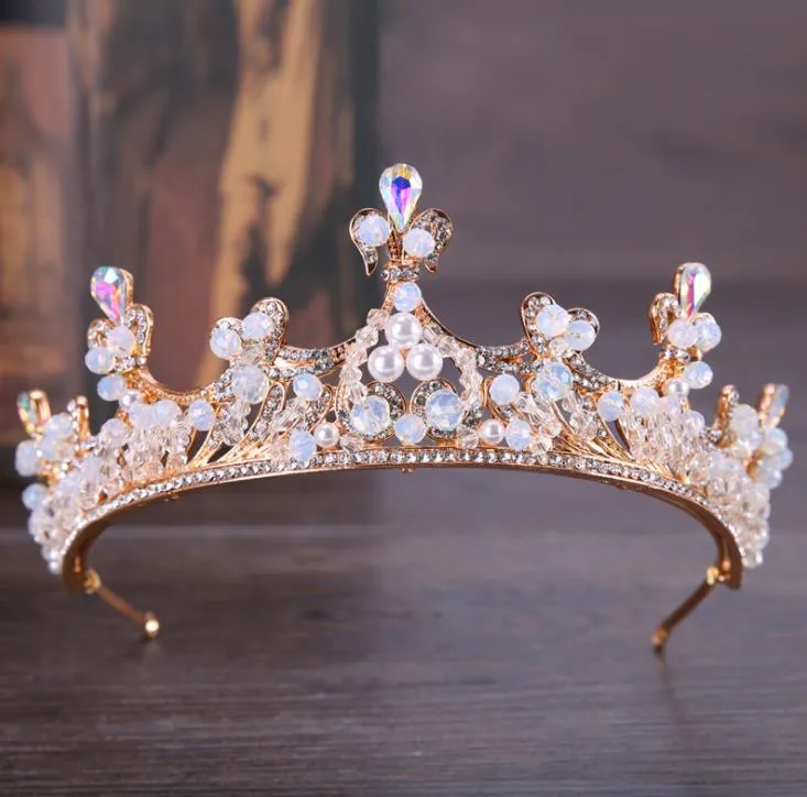 Corona de cristal alas de ángel tocado de princesa tocado de novia aro joyería de novia