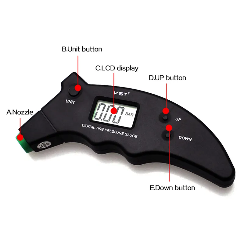 High Precision Digital Car Tire tire pressure gauge...